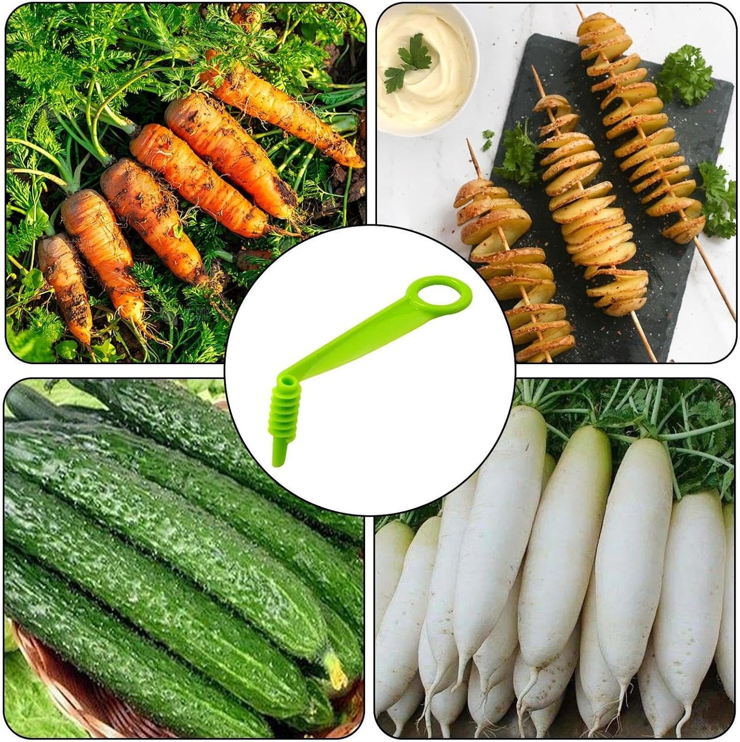 Carrot Slicer Portable Pasta Pocata Cutting Board Cutter Gadget Kitchen Manual Kitchen Manual Slicer Vegetable Kitchen Tool Grater for Cucumbers, Vegetables and Fruits