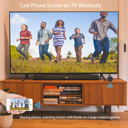 SmartSee Wireless Display Adapter, 1080P HD Screen Mirroring Dongle Media Video Streaming Receiver to HDTV Monitor Projector, Compatible with iOS/Android/Windows/Mac