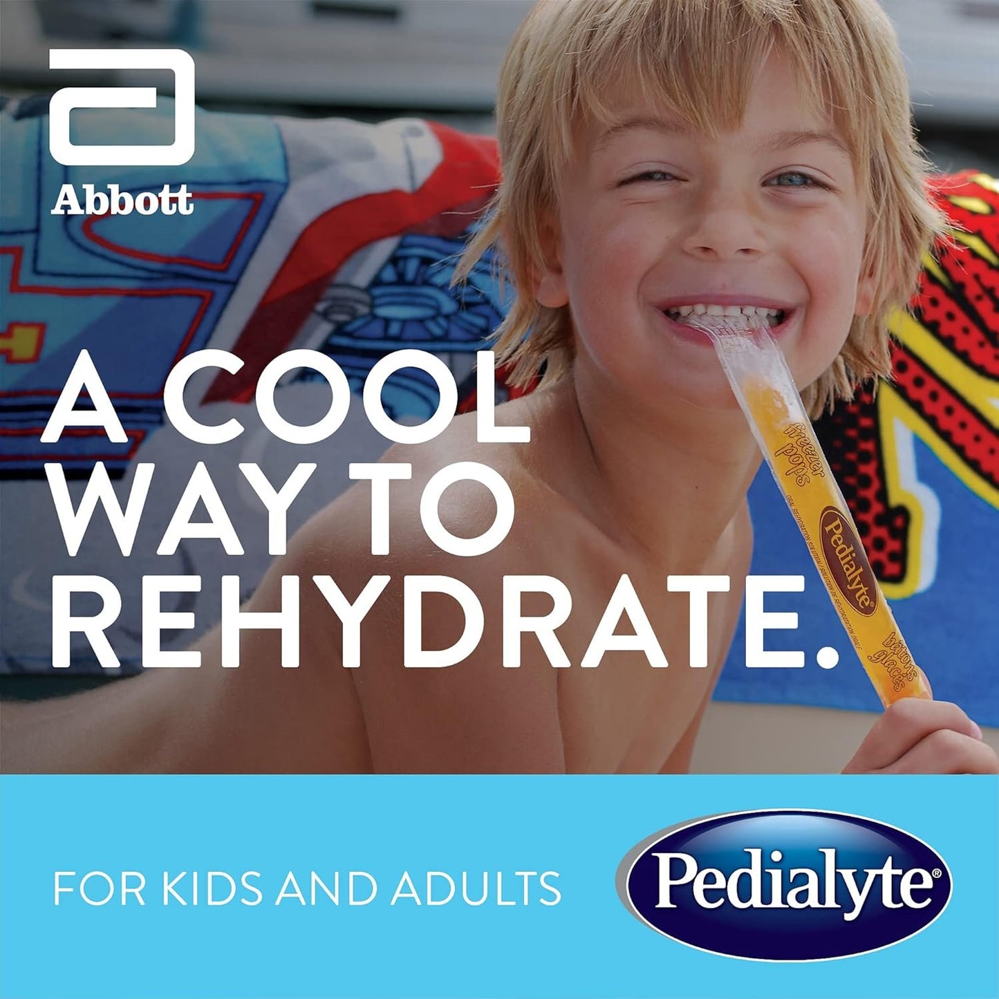 Pedialyte®, Electrolyte Popsicles For Adults & Kids, Variety Pack, 16 x 62.5 mL, Electrolyte Replacement Oral Rehydration Solution, 62.5 ml (Pack of 16)