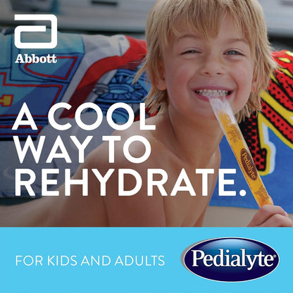 Pedialyte®, Electrolyte Popsicles For Adults & Kids, Variety Pack, 16 x 62.5 mL, Electrolyte Replacement Oral Rehydration Solution, 62.5 ml (Pack of 16)