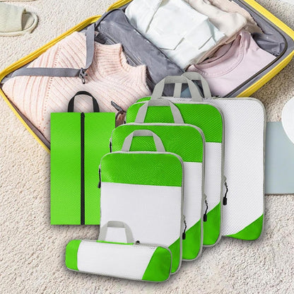 Gralara Ultimate Travel Packing Cubes Set for Seamless Organization, Green