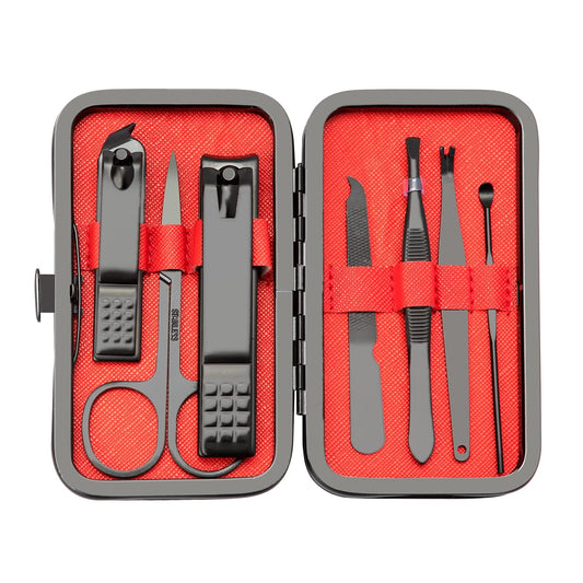 Manicure Set 7 In 1 Stainless Steel Nail Kit Manicure Kit Gifts for Dad Friends Easter Basket Stuffers Nail Clippers for Men Gifts Under 5 Dollars Nail...