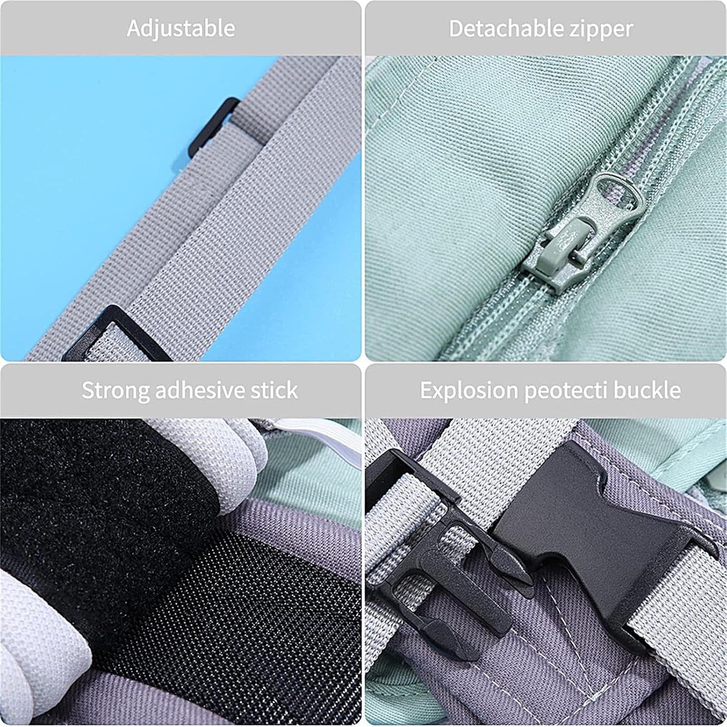 Baby Walking Harness, Adjustable Toddler Safety, 18.9x12.6in Trainer Tool Support, Breathable Carriage, Outdoor Activities for Child 6-36 Months, Stroller, Stepper