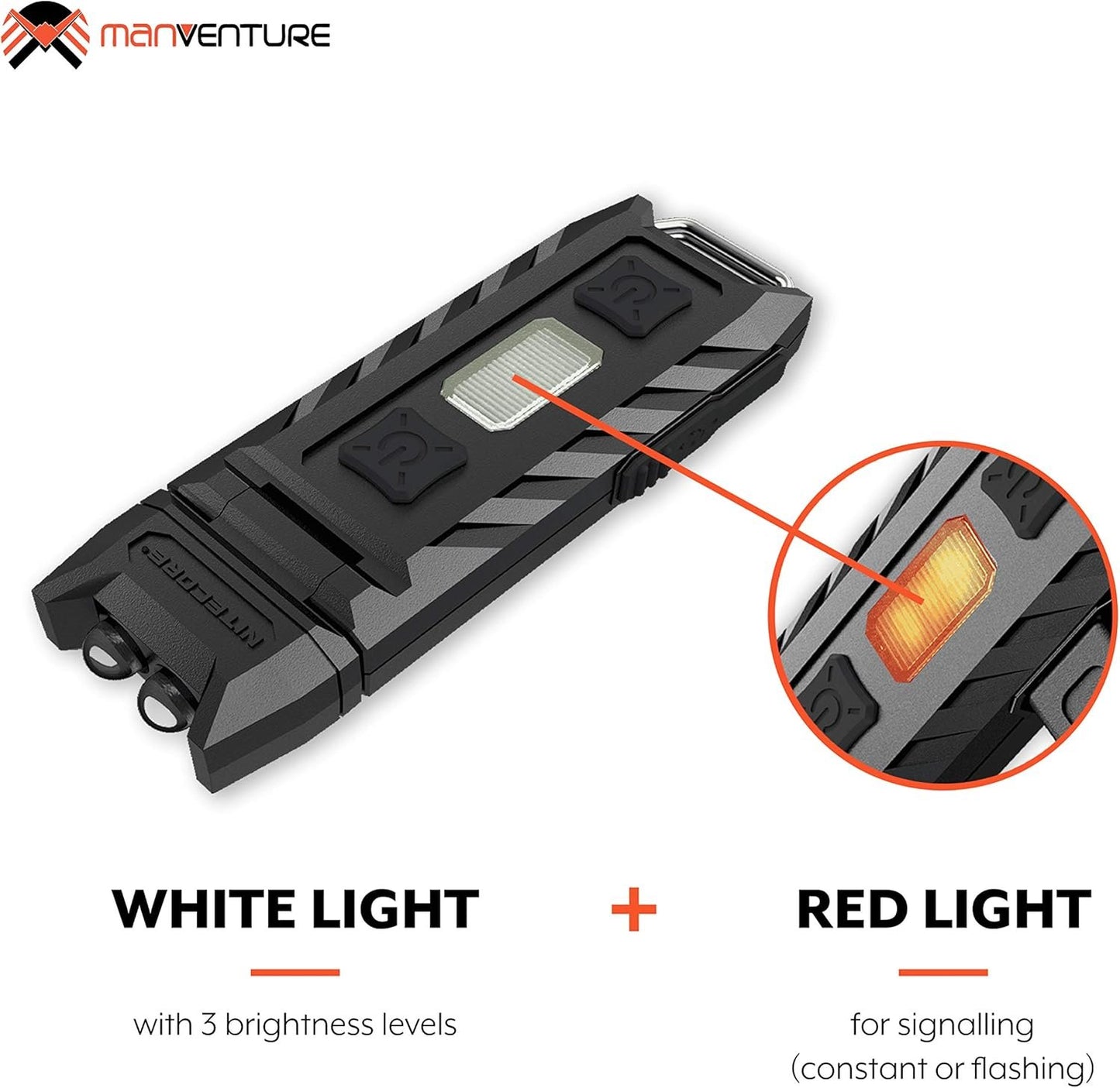 Nitecore Key Ring Light Pocket LED Thumb 85 Lumen