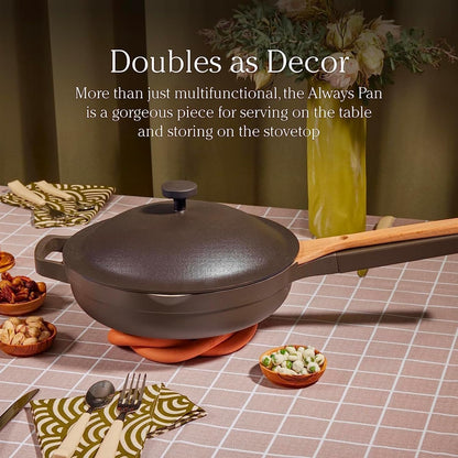 Our Place Large Always Pan 2.0-32cm (3.8L) Nonstick, Toxin-Free Ceramic Cookware | Patented 10-in-1 Aluminum Frying & Sauté Pan | Safe for Oven, Induction & All Cooktops up to 232°C | Steam