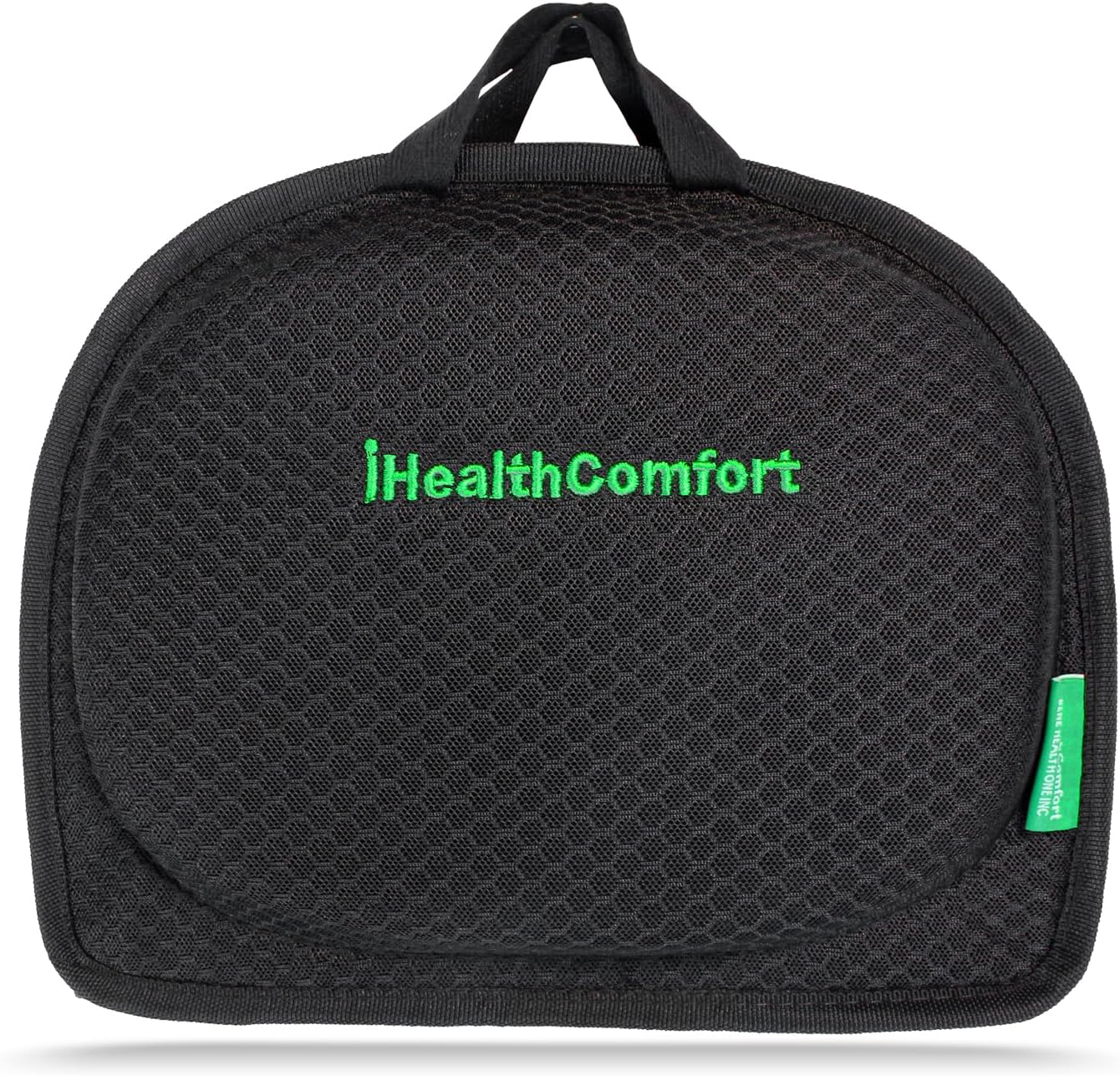 IHEALTHCOMFORT Small Travel Seat Cushion,Portable and Foldable Gel Memory Foam Cushion,Multi-Functional Supportive Firm Butt Pillow,for Long Sitting Driving Trip