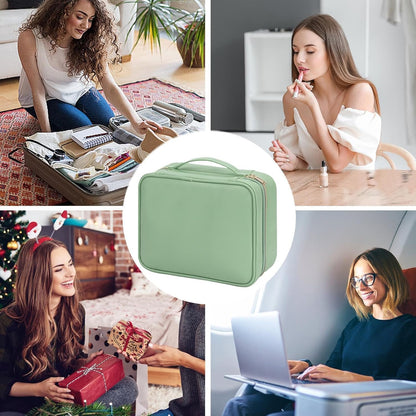 Travel Toiletry Bag with Hook, Hangable Foldable 3-Compartment Organizer, Portable Makeup Pouch with Handle, Spacious Travel Bag for Toiletries and, 1 Piece, Single Attribute, Please refer to