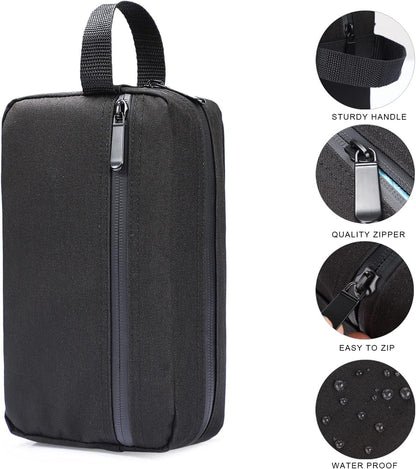 Etercycle Toiletry Bag for Men, Portable Travel Toiletry Organizer Bag,Shaving Bag for Toiletries Accessories (Black)
