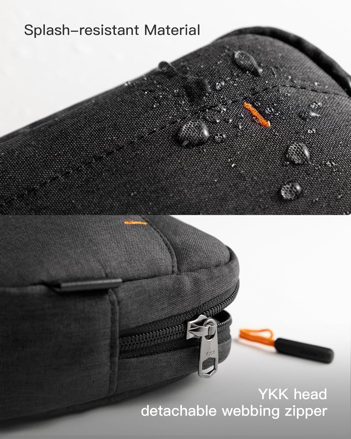 Inateck Cable Bag Electronics Organiser, Splash-proof Travel Accessory Bag, Compatible with Mouse, USB Stick