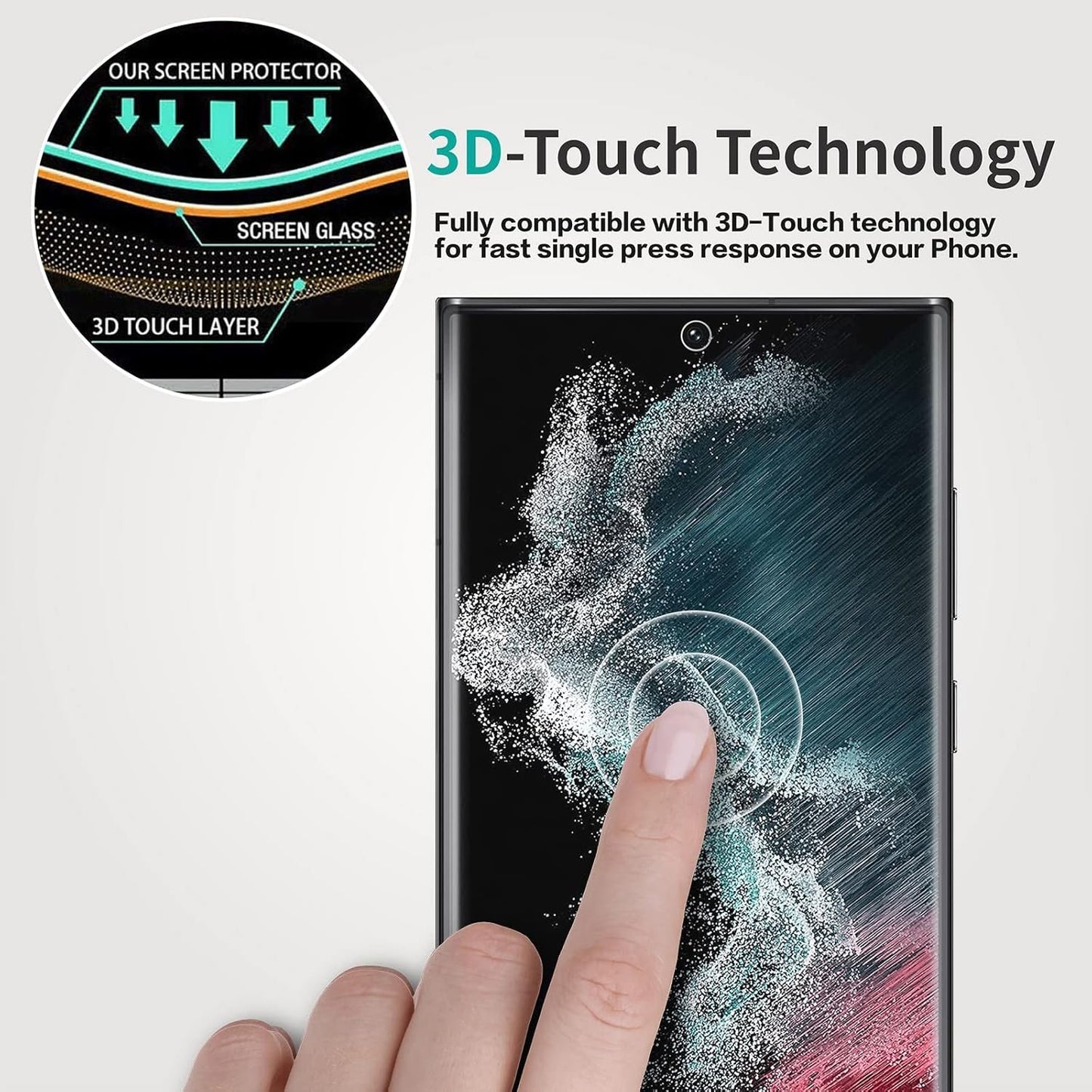 Galaxy S22 Ultra Privacy Screen Protector, QUESPLE 2 Pack Shatterproof Premium Tempered Glass Film for Samsung Galaxy S22 Ultra 5G Privacy Screen Protector[Does't Support Fingerprint Unlock]