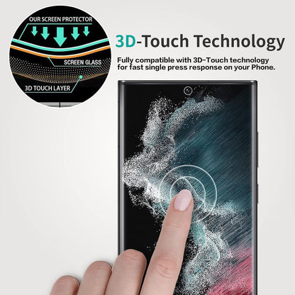 Galaxy S22 Ultra Privacy Screen Protector, QUESPLE 2 Pack Shatterproof Premium Tempered Glass Film for Samsung Galaxy S22 Ultra 5G Privacy Screen Protector[Does't Support Fingerprint Unlock]