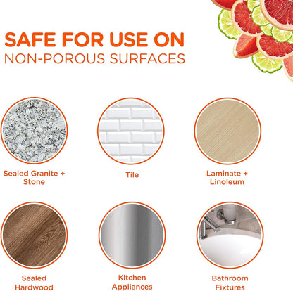 Sapadilla Grapefruit + Bergamot Biodegradable Countertop Cleanser Spray, 16 Ounce, (Pack of 1)