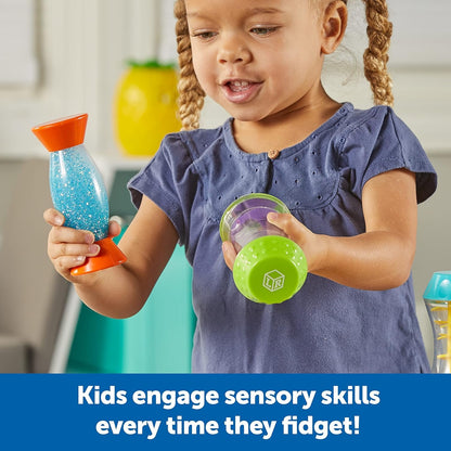 Learning Resources Sensory Trio Fidget Tubes, 3 Pieces, Ages 3+, fine Motor Skills, Sensory Toys for Toddlers, Sensory Toys for Children, Speech Therapy Materials, Fidget Toys, Sensory Tubes