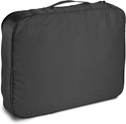Amazon Basics Large Travel Cube Organizer Set, Black, Set of 4 Packing Cubes - Large