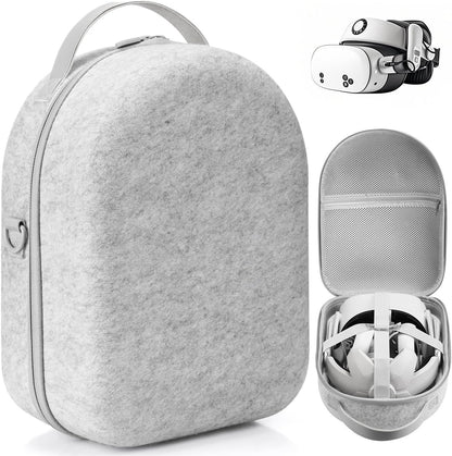 Teeaam Large Carrying Case for Meta Quest 3S, Hard Travel Case for BOBOVR S3 Pro/Kiwi Design Battery Head Strap, Controllers and Other Accessories, Portable Travel Bag for Oculus Quest 3S/Quest 3