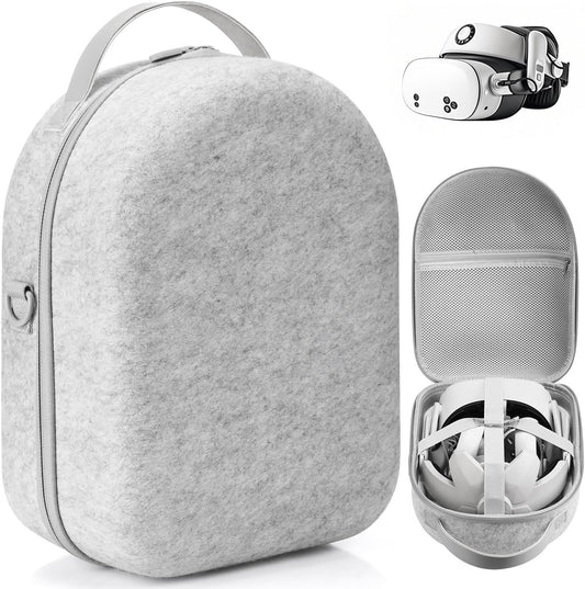 Teeaam Large Carrying Case for Meta Quest 3S, Hard Travel Case for BOBOVR S3 Pro/Kiwi Design Battery Head Strap, Controllers and Other Accessories, Portable Travel Bag for Oculus Quest 3S/Quest 3