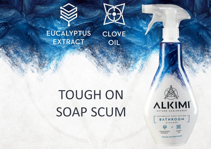 ALKIMI Home Essentials Cleaning, Variety Pack of 3 – Multipurpose, Bathroom & Glass Window Cleaner Spray – Natural Household Supplies Antibacterial Eco Cleaning Sprays