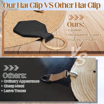 Silimore Travel Hat Clip, Magnetic Hat Clip on Bag Luggage for Women Suitcase Holder for Purse Hand Free Travel Accessory