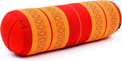 Leewadee Yoga Bolster - Standard Size – Large Meditation Cushion, Tube Pillow for Comfortable Reading, Pilates Equipment, Kapok Filling, 60 x 25 x 25 cm