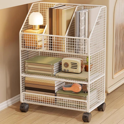 Duyeuau Mobile Storage Box with Wheels for Easy Movement and Multi-Layer Design to Maximize Space in Bedroom or Living Room