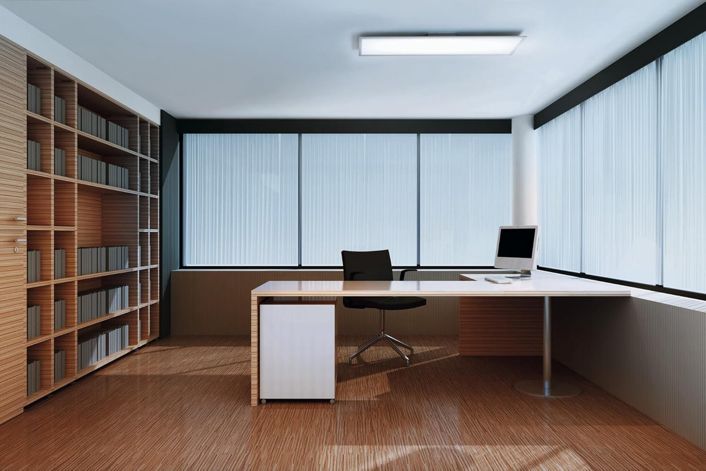 LEDVANCE WiFi Ceiling Light, Black, 40W, 2700LM, 3000-6500K, 60x60cm, Dimmable Wall Light, RGB Technology, Smart+Planon, Controlled via App or Alexa or Google Voice Assistant