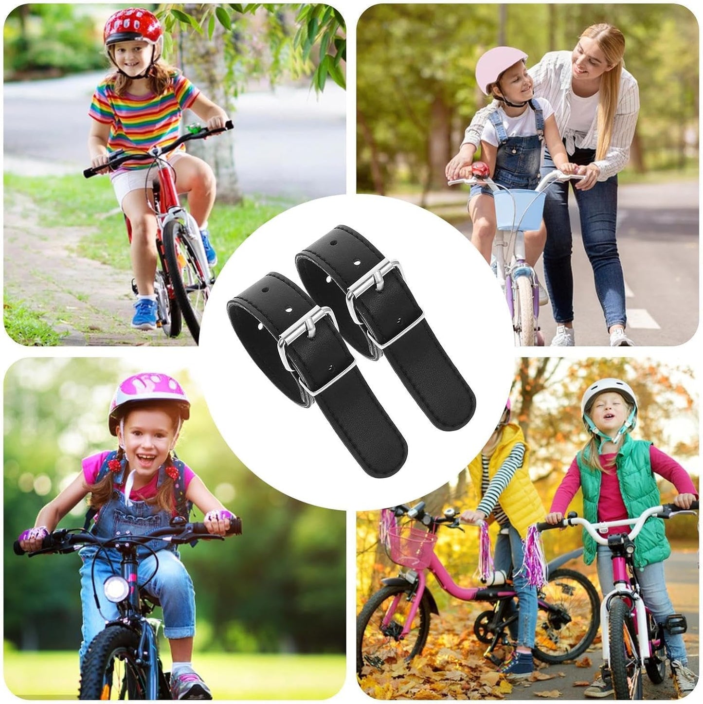 Cycle Basket Cargo Straps, Beach Cruiser Straps, Front Handlebar Decoration, Scooter Bike Gear Attachment, Outdoor Riding Accessories for Travel, Storage, 8.66x0.79 Inches