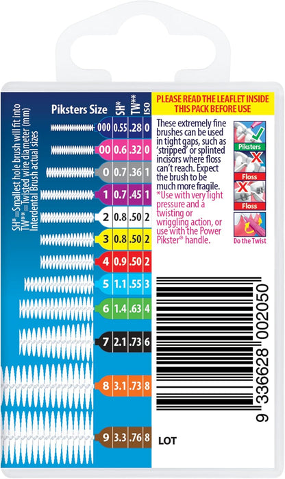 Piksters Pennelli interdentale per gatti - per lavarsi i denti (40 Pack, Size 5 (Blue))