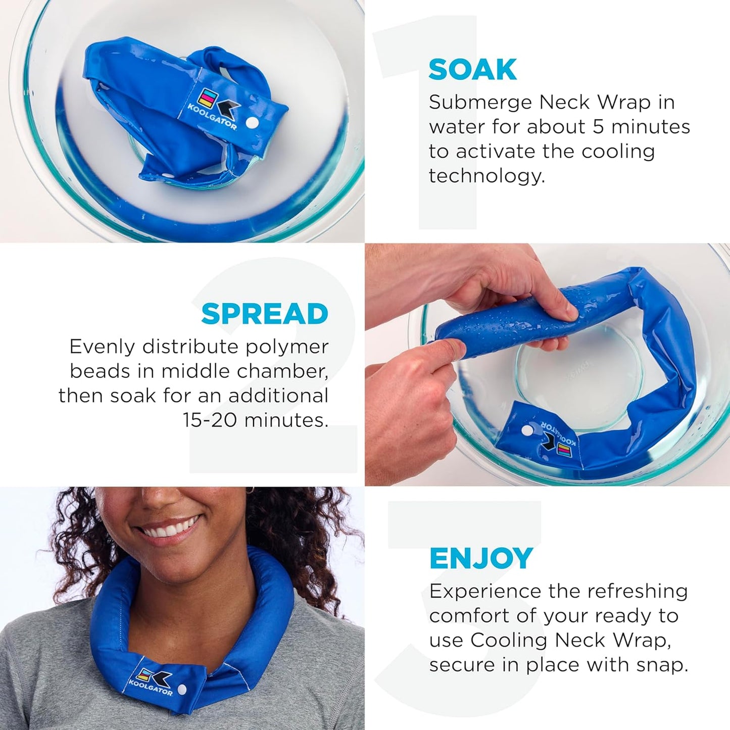 KOOLGATOR Cooling Neck Wrap - USA Design