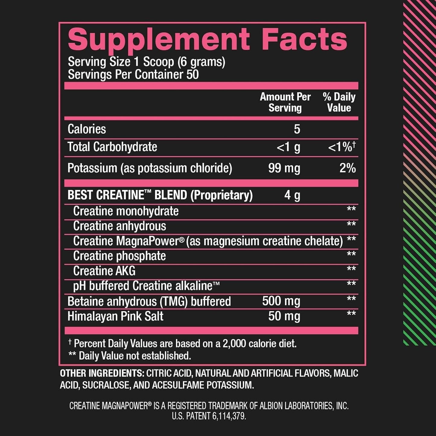 BPI Sports Best Creatine, 50 Servings, Watermelon Coolor, 0.3 Kilograms