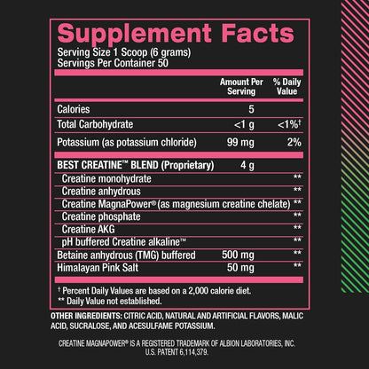 BPI Sports Best Creatine, 50 Servings, Watermelon Coolor, 0.3 Kilograms