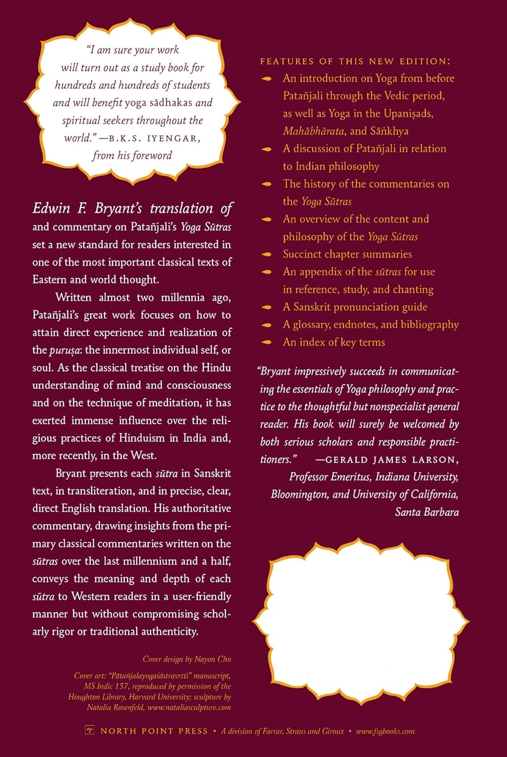 Yoga Sutras of Patanjali: A New Edition, Translation, and Commentary