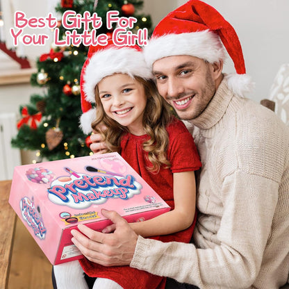 Woumserta Pretend Makeup for Toddlers, Fake Makeup for Kids, 26 Pack Play Makeup Toys for Little Girls Age 2 3 4 Christmas Birthday Gift