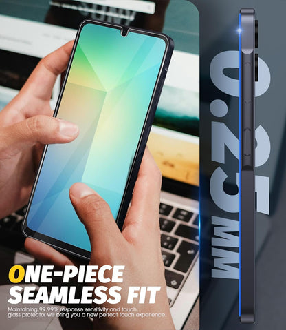 Orzero (3 Pack) Compatible for Samsung Galaxy A06, A05, A05s Tempered Glass Screen Protector, 2.5D Arc Edges, 9H Hardness, High Definition, Bubble-Free