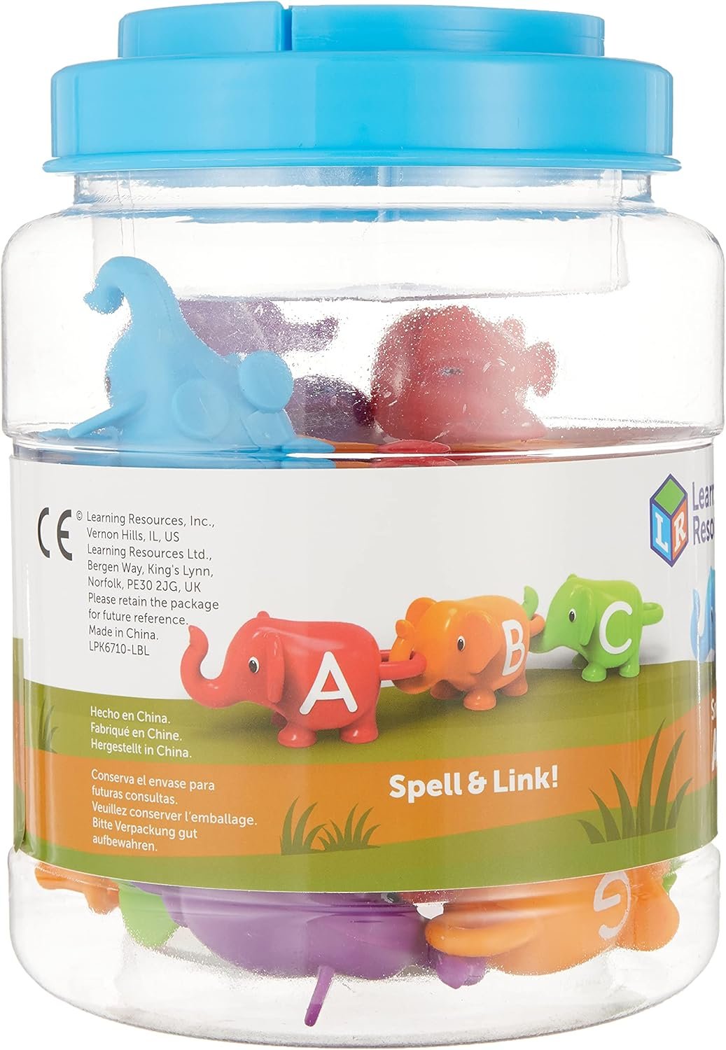 Learning Resources Snap-n-Learn ABC Elephants, Educational Toys, Alphabet Elephant Toy, Ages 2+