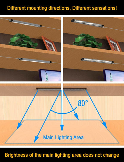 LED light Bar Built-in ADIUSTABLE Cable Under Cabinet Lights No MESSY Wires! Super Bright Kitchen Under Counter Lights 3 Panels 1050Lm 3000K Warm White under cabinet lighting Good for Timer Smart Plug