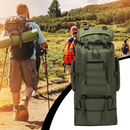 Iouyjiu Waterproof Travel Backpacking | Large Capacity Outdoor Rucksack | Multi-Functional Backpacking Bag for Trekking, Hiking, Cycling, Climbing & Camping | Durable Travel Gear for Adventurers