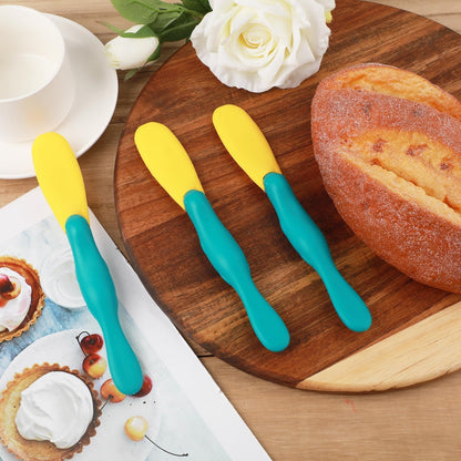 3pcs Platypus Jar Spatula, Cute Silicone Jam Scraper Multi-Purpose Peanut Butter Spoon with Long Handle Funny Kitchen Gadgets Spreading Tool for Cream Sauce Cheese Toast Food