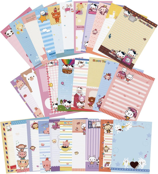 Generic Stationary 8.2 x 5.63 Inches 30 pcs Lovely Kawaii Special Design Chinese Style Stationery Writing Letter Paper Stationary Paper