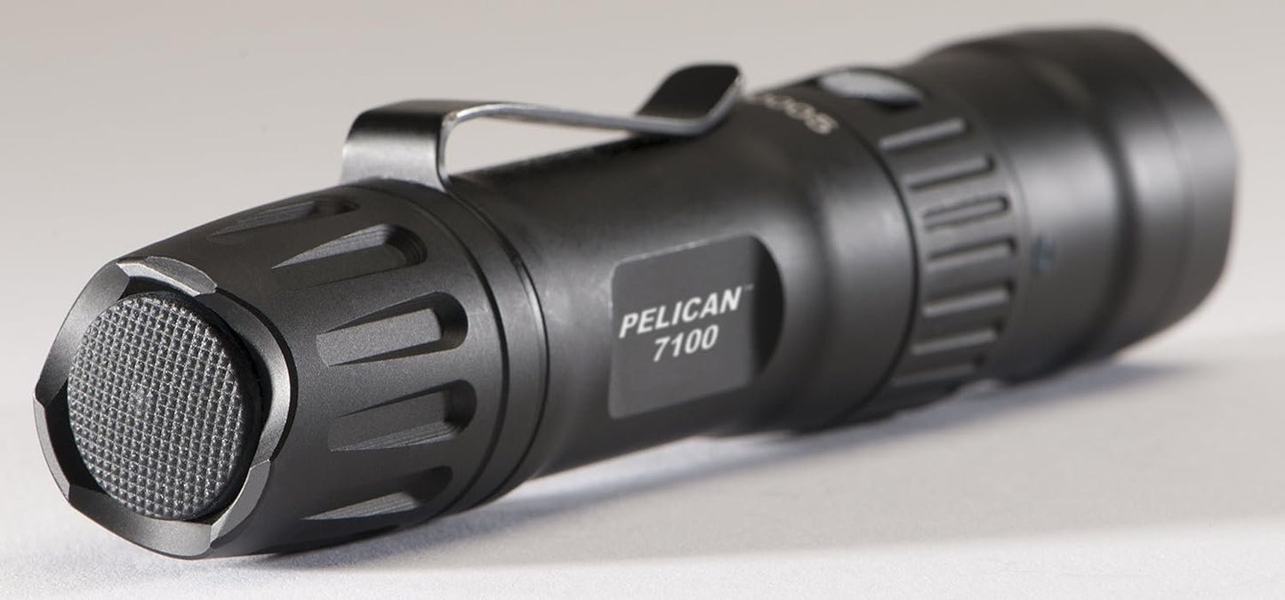 Pelican 7100 Rechargeable Tactical Flashlight (Black), Multi, One Size (071000-0000-110)