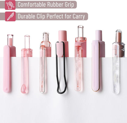 Mr. Pen- Gel Ink Pink Pen Set, 12 Pack, 1 x Aesthetic Highlighter, 0.5mm Cute Pink Pens Black Ink with Pastel Barrels