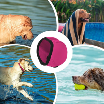 Dog Ear Covers, Puppy Snood Wrap, Bath Grooming Protector, Cloth Washable Pet Headwear, Shower Swimming Ear Guard, Medium Large Fit, Sturdy, Home Use Hygiene