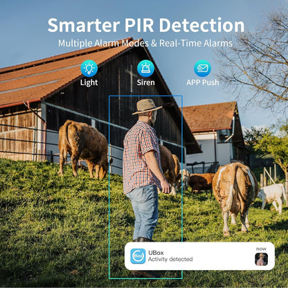 4G LTE Cellular Security Cameras Outdoor, 2 Pack No WiFi Security Camera Solar Powered with 360° View, 2K Color Night Vision, Includes SIM Card(Support Verizon/AT&T/T-Mobile)