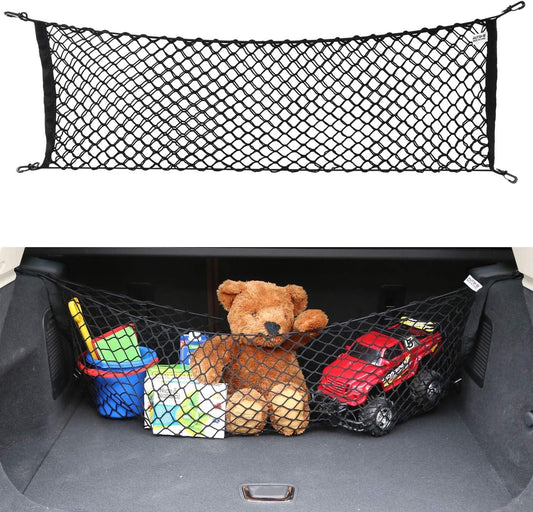 AUTOAC Car Cargo Net Boot Organizer Trunk Stretchable Truck Bed Net Organizer