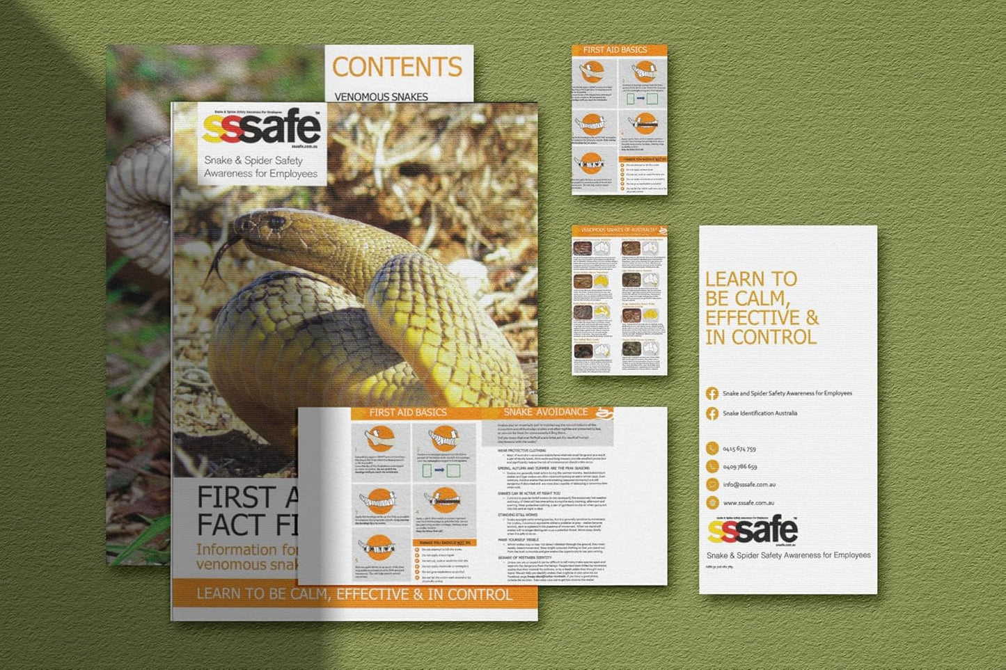 SSSAFE SURVIVAL Snake Bite Kit designed in collaboration with SSSAFE Pty Ltd for Australian Venomous Snake and Spider Bite First Aid
