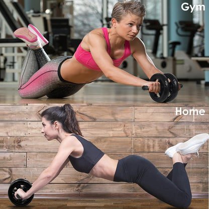 Ab Roller Wheel, Arespark Home Gym Equipment for Core Workout, No Noise Ab Roller Exercise Equipment with Knee Mat and Foam Handle for Abdominal Fitness Trainer, Abs Workout Equipment for Home Gym Office