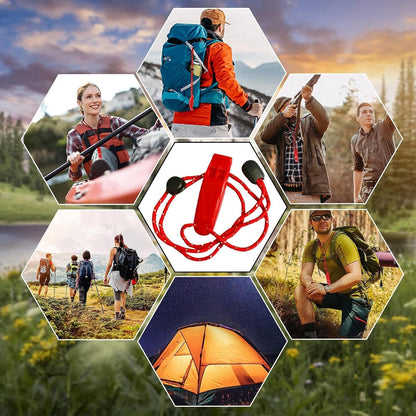 Outdoor Safety Whistle | High-Decibel Camping Whistle with Lanyard - Waterproof Camping Gear, Dog Training Accessories for Walking