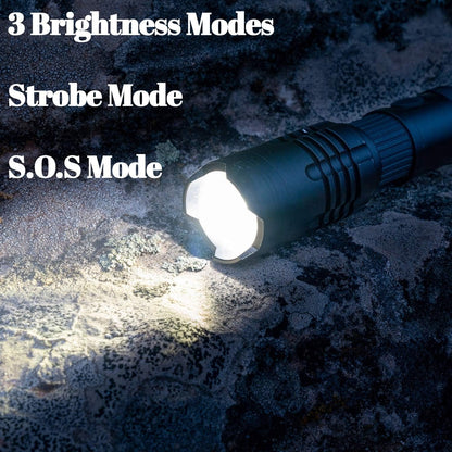 Brillar Tactical Grade 5 Modes Water Resistant LED Flashlight Torch Light