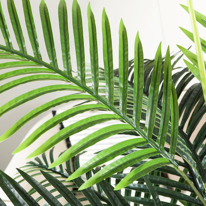 OAKRED Artificial Golden Cane Palm Tree,5FT Tall Fake Plant Faux Palm Plants for Indoor,Artificial Plants for Office Home Living Room Patio Decor