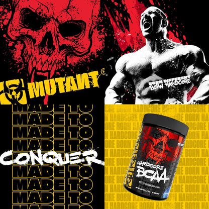 MUTANT HARDCORE BCAA - Pre, Intra or Post Workout – BCAA next level branched-chain Amino Acids Supplement – Hydration + Recovery - 30 serving - Iced Tea