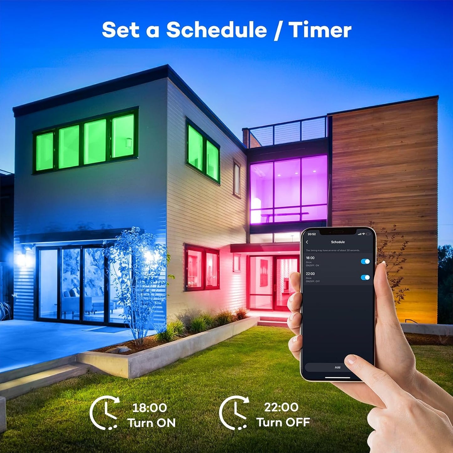 Annaror Smart LED Ceiling Light Fixture WiFi, 13in RGB Flush Mount Lighting Fixture with Remote, Compatible with Alexa Google Home, Low Profile Ceiling Light for Bedroom, Kitchen, Square White